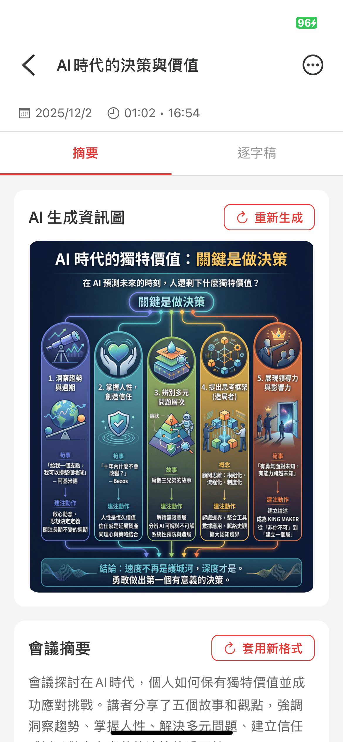 Noteee AI 視覺化摘要